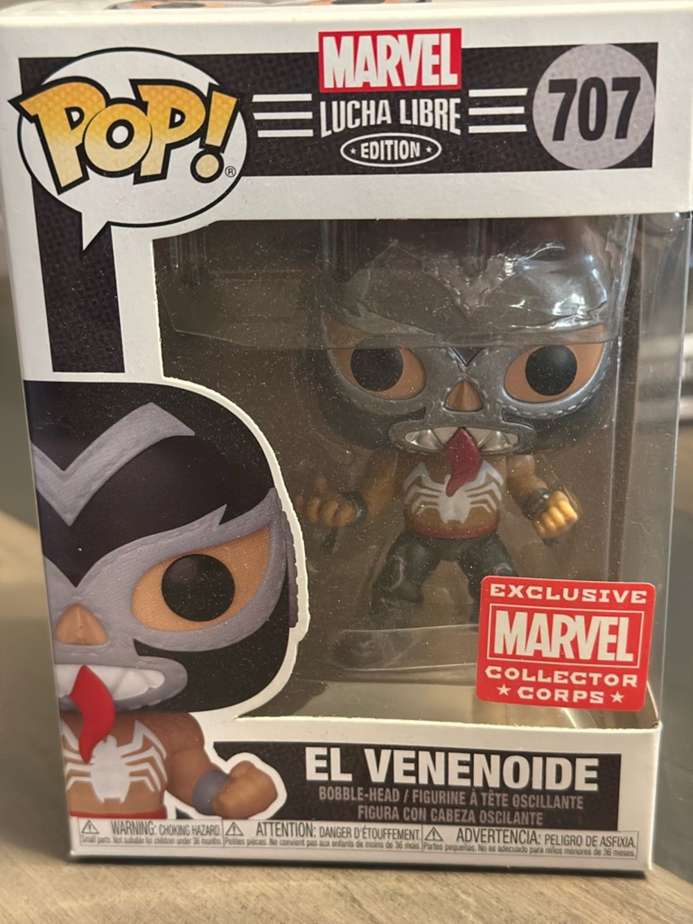 Marvel El Venenoide Pop! Figure - Black, Silver, Red, Gold